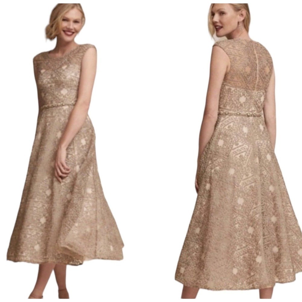 Anthropologie x BHLDN x Sara Emanuel Soutache Maxi Dress Womens Size 0 $380